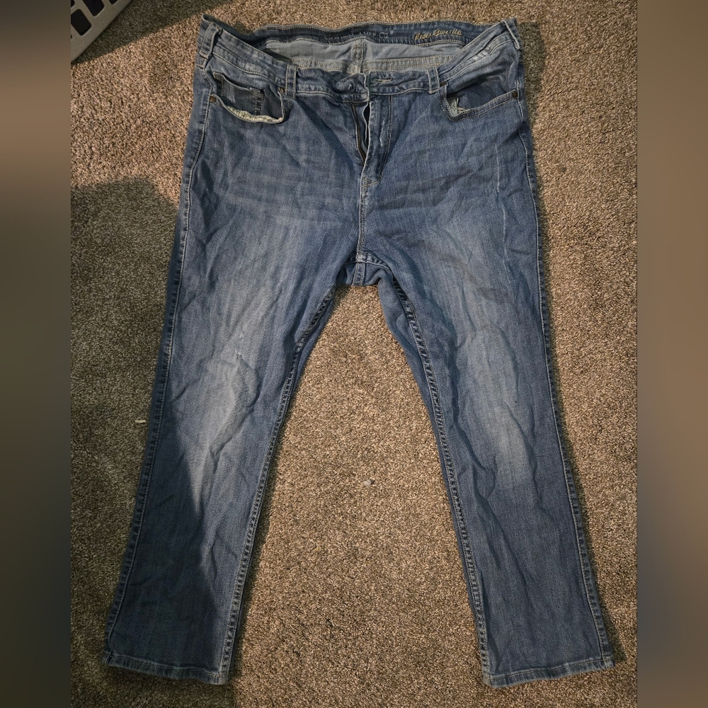 COWGIRL TUFF CO. Never Give Up Natural Waist Blue Jeans